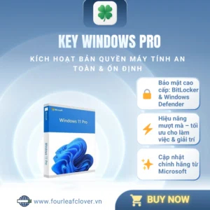 Key bản quyền Windows 10/11 Pro giá rẻ, bảo hành vĩnh viễn