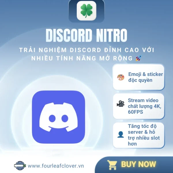 Discord Nitro - Nâng cấp trải nghiệm chat & stream đỉnh cao